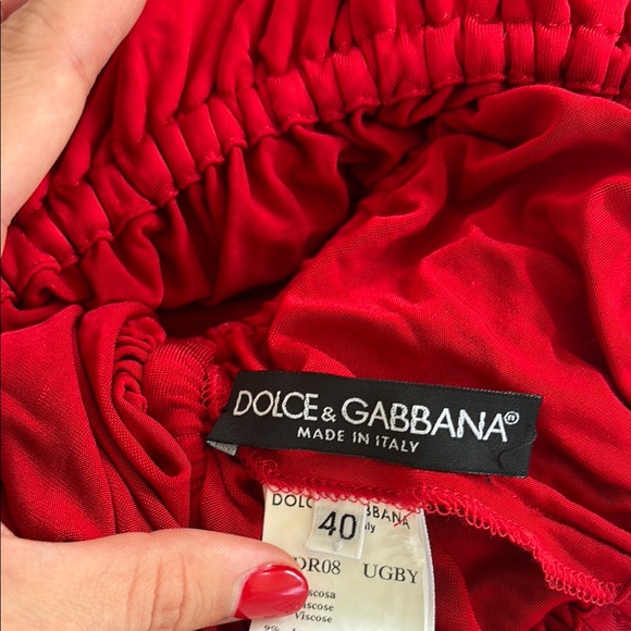 2003 S/S Dolce & Gabbana Runway Red Dress Look 38 Gisele Bündchen - Picture 7 of 8